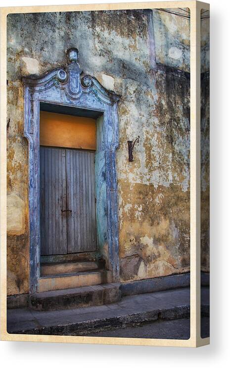 Cuba Canvas Print featuring the photograph Old Door by Marzena Grabczynska Lorenc