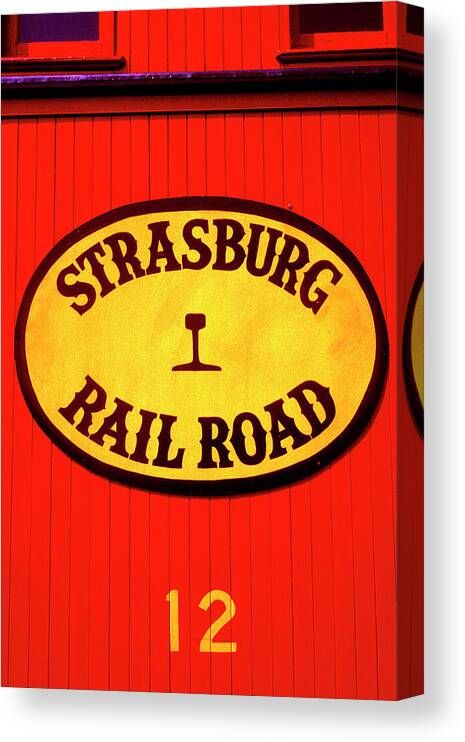 Railroad Canvas Print featuring the photograph Old Number 12 by Paul W Faust - Impressions of Light