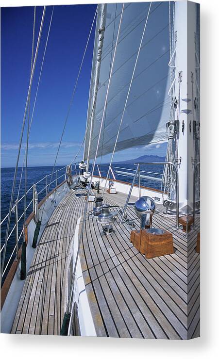 On Board Canvas Print featuring the photograph On Deck off Mexico by David J Shuler
