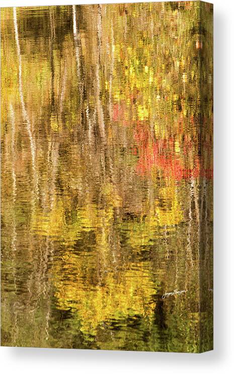 Pond Canvas Print featuring the photograph On Golden Pond by Jurgen Lorenzen