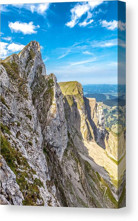  Canvas Print featuring the photograph On the Edge by W Chris Fooshee