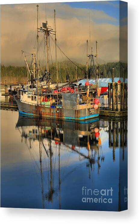 Titan Canvas Print featuring the photograph Pacific Titan At Port by Adam Jewell