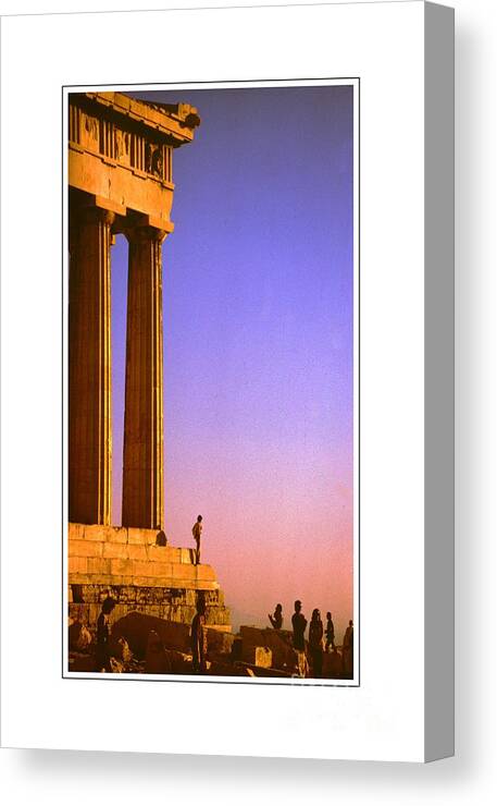 Parthenon Canvas Print featuring the photograph Parthenon ver 6 by Larry Mulvehill