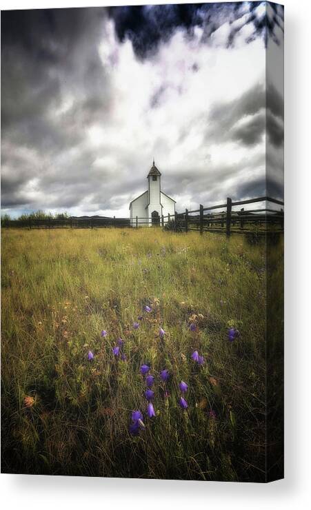 Church Canvas Print featuring the photograph Pastoral by Karl Anderson