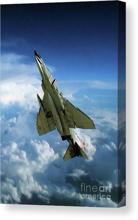 F-4 Canvas Print featuring the digital art Phantom Power Out by Airpower Art