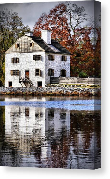 Philipsburg Manor House Canvas Print featuring the photograph Philipsburg Manor by Cate Franklyn