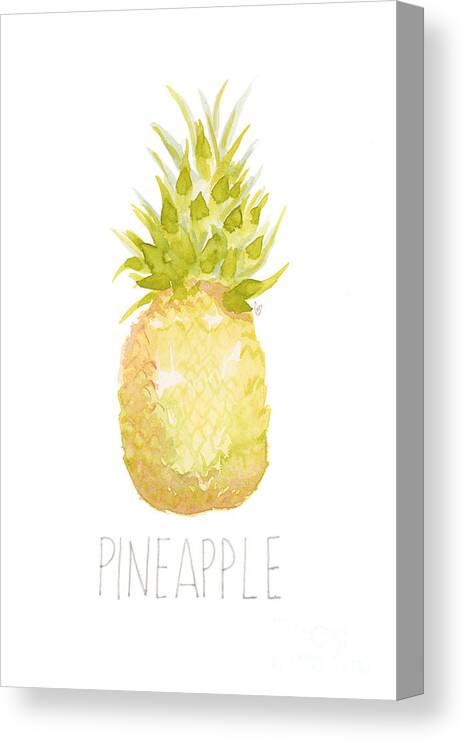 Pineapple Canvas Print featuring the painting Pineapple by Cindy Garber Iverson
