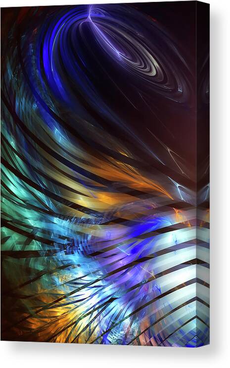Digital Art Canvas Print featuring the photograph Plumage -1 by Alan Hausenflock