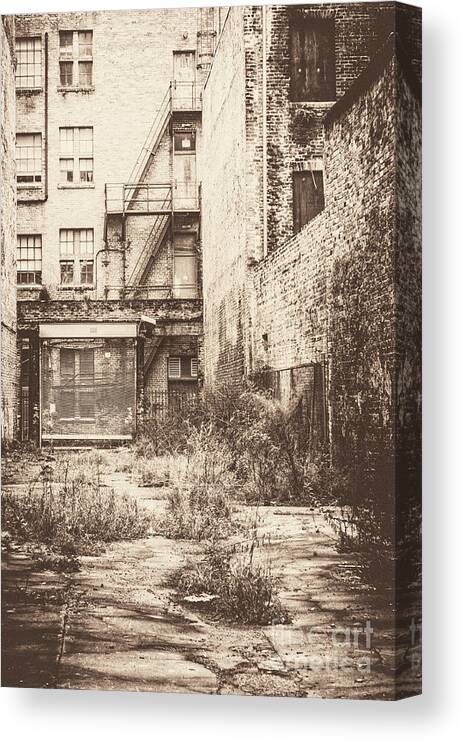Deterioration Canvas Print featuring the photograph Poetic Deterioration by Frances Ann Hattier