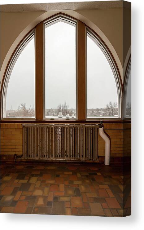  Canvas Print featuring the photograph Port Washington High School 42 by James Meyer