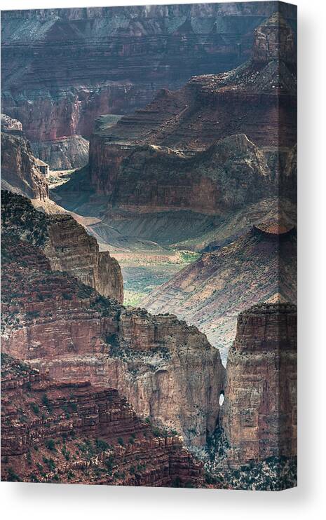 North Rim Grand Canyon Canvas Print featuring the photograph Portal by Chuck Jason