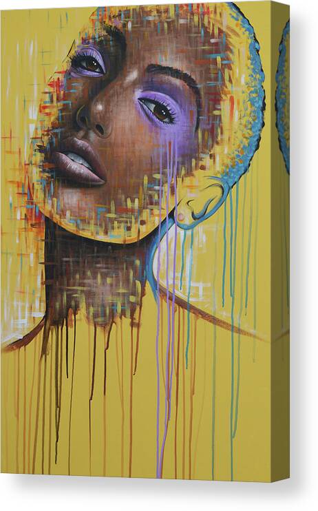 Portrait Canvas Print featuring the painting Princess by Amy Giacomelli