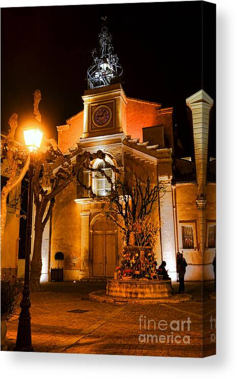 Provence Canvas Print featuring the photograph Provencal Night by Olivier Le Queinec