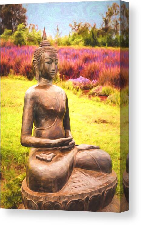 Lavender Canvas Print featuring the photograph Quiet Contemplation by Susan Rissi Tregoning