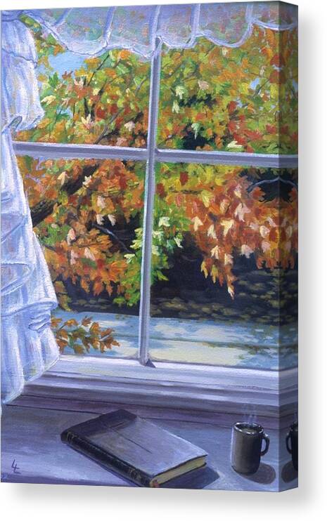  Canvas Print featuring the painting Quiet Time by Barbel Smith