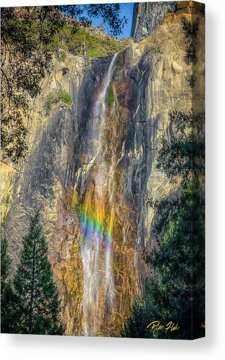 Bridal Veil Falls Canvas Print featuring the photograph Rainbow at Bridal Veil by Rikk Flohr