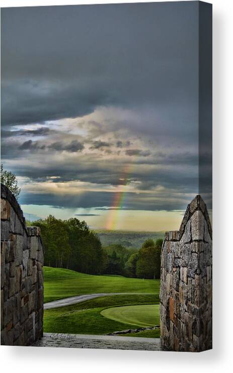 Rainbow Canvas Print featuring the photograph Rainbow Bridge by ChelleAnne Paradis