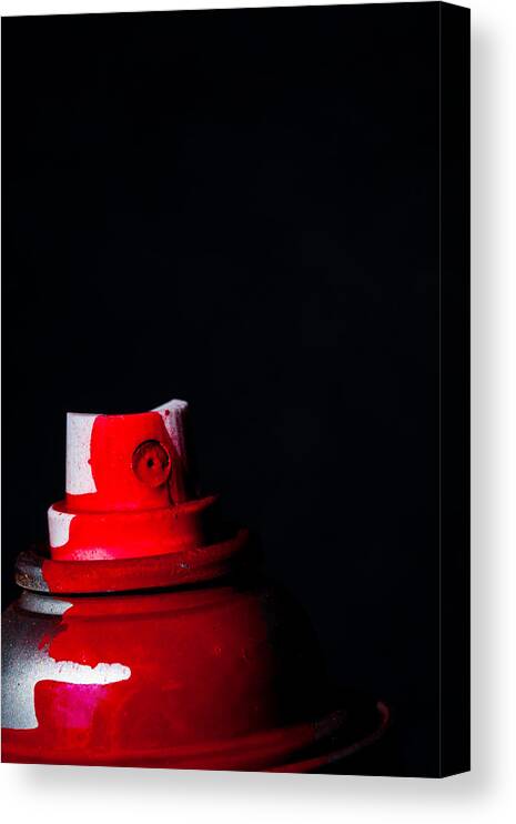 Red Spray Canvas Print featuring the photograph Red Spray by Karol Livote