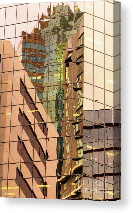 Glass Canvas Print featuring the photograph Reflecting Eagle 4 by Werner Padarin
