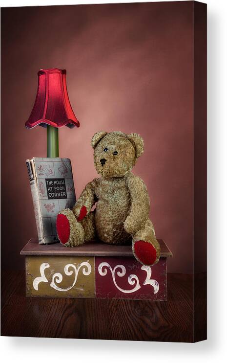 Pooh Canvas Print featuring the photograph Required Reading by Tom Mc Nemar