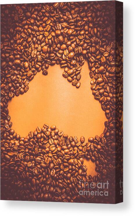 Roasted Australian coffee background Canvas Print / Canvas Art by Jorgo Photography