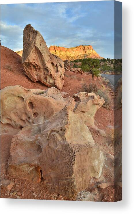 Capitol Reef National Park Canvas Print featuring the photograph Rock Garden - Capitol Reef by Ray Mathis