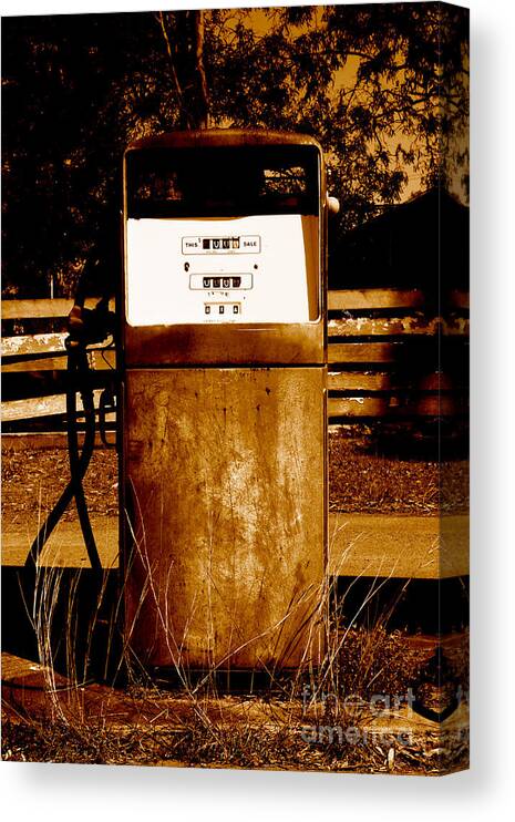 Petrol Canvas Print featuring the photograph Rusty Bowser by Jorgo Photography