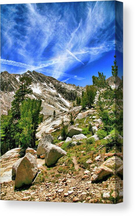 Patricia Sanders Canvas Print featuring the photograph Saddlebag Loop Trail View by Her Arts Desire