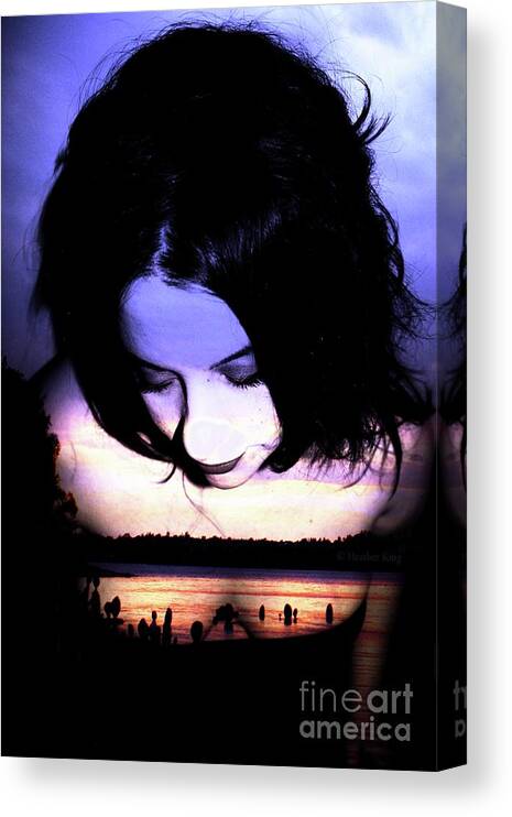 Self Canvas Print featuring the photograph Sadness is a Blessing by Heather King