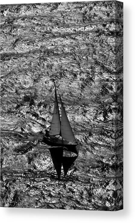 Sail Canvas Print featuring the photograph Sailing Home by David Shuler