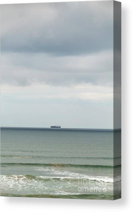 Ship Canvas Print featuring the photograph Sailing the Horizon by Linda Lees
