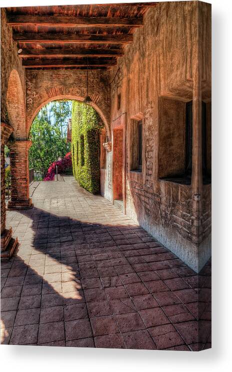 Architecture Canvas Print featuring the photograph San Juan Archway by Stephen Campbell