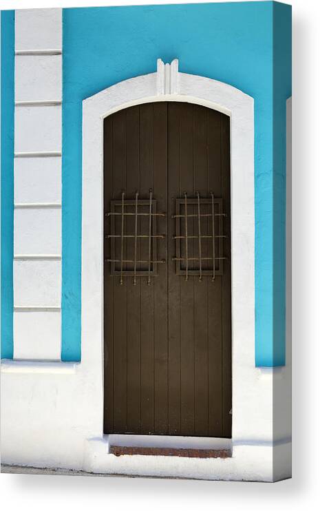 San Juan Canvas Print featuring the photograph San Juan Door by Patrick Downey