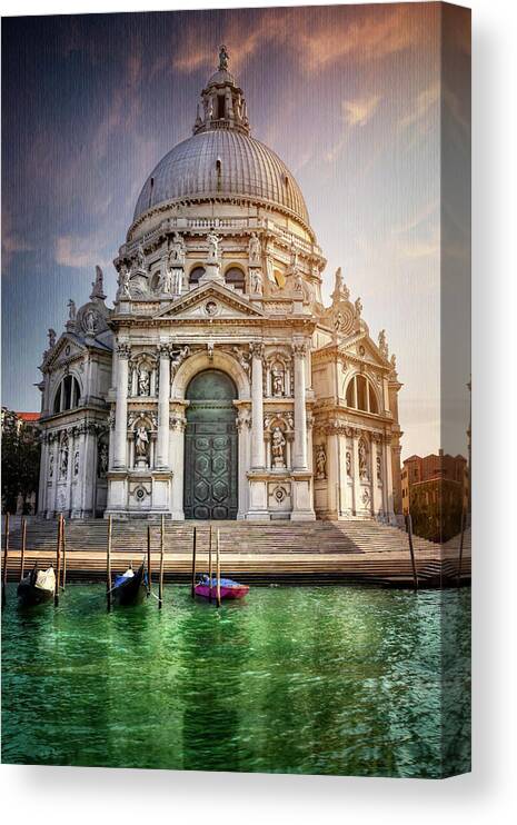 Venice Canvas Print featuring the photograph Santa Maria Della Salute - Venice by Carol Japp