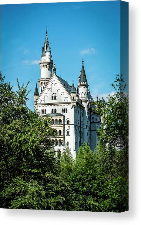 Germany Canvas Print featuring the photograph Schloss Neuschwantstein by David Morefield