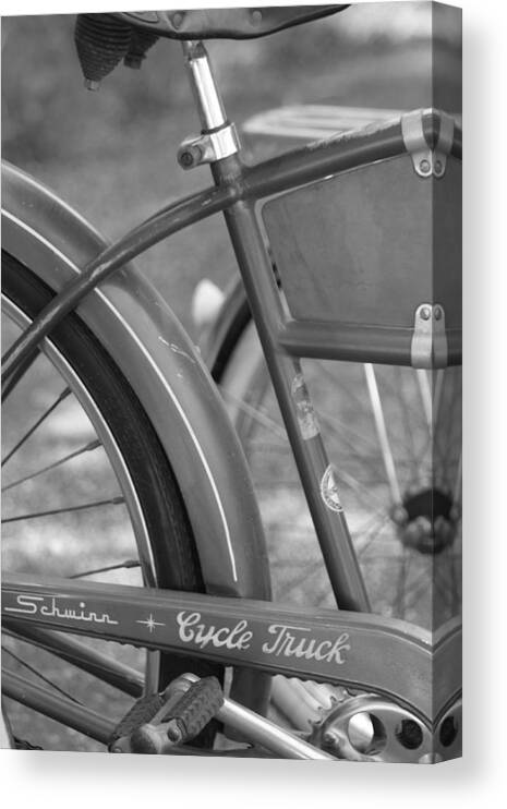 Schwinn Canvas Print featuring the photograph Schwinn Cycle Truck by Lauri Novak