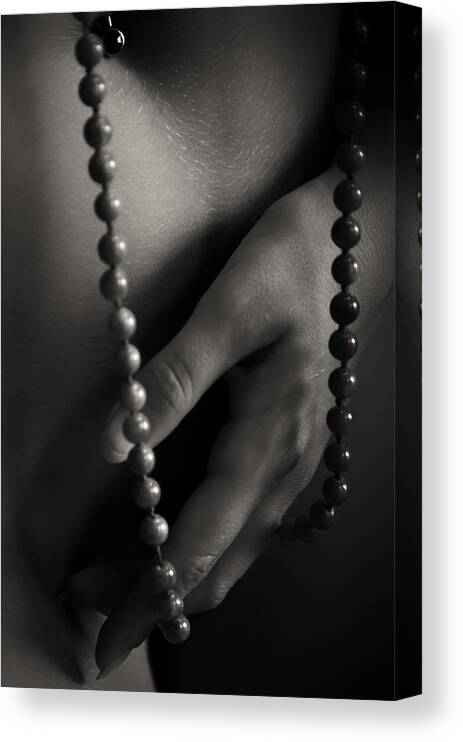 Nude Canvas Print featuring the photograph Secret Treasure by Vitaly Vakhrushev
