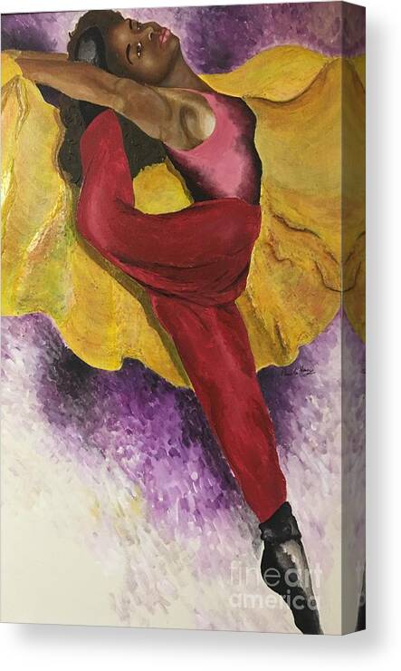 Dance Canvas Print featuring the painting Self portrait by Pamela Henry