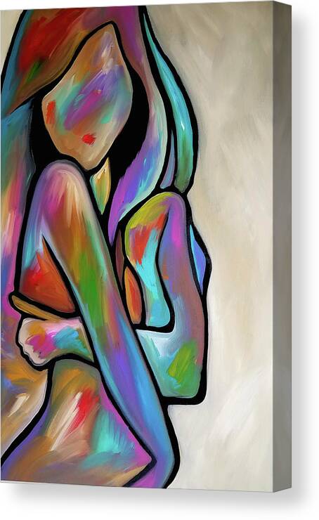 Fidostudio Canvas Print featuring the painting Sensual Calm by Tom Fedro