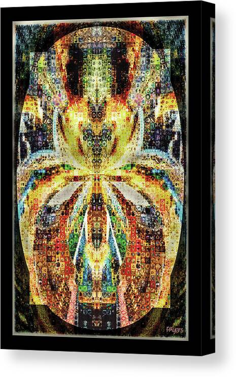 Paula Ayers Canvas Print featuring the digital art She is a Mosaic by Paula Ayers