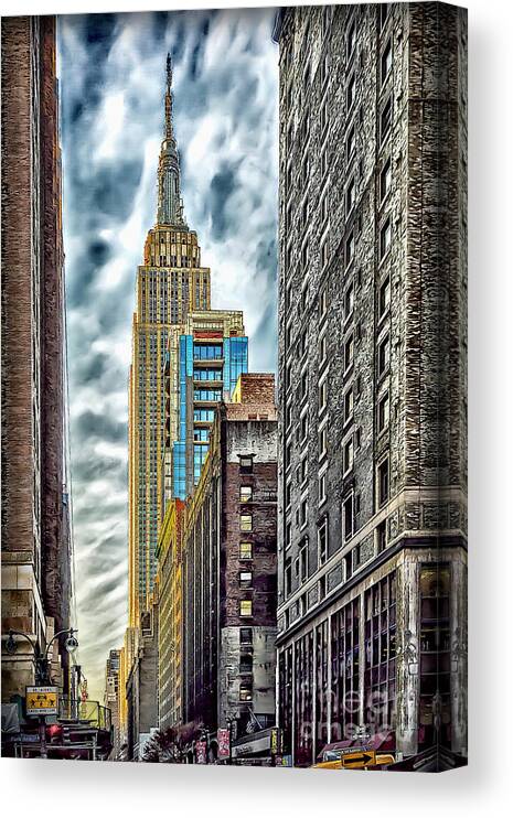 New York City Canvas Print featuring the photograph Sights in New York City - Skyscrapers 10 by Walt Foegelle