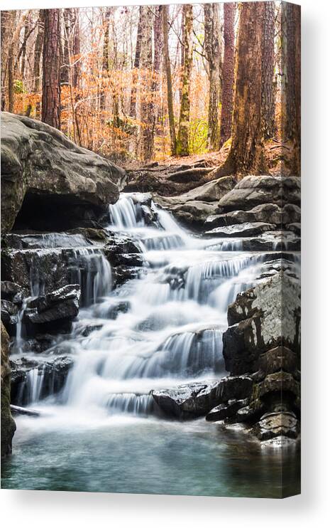 Water Canvas Print featuring the photograph Autumn at Moss Rock Preserve by Parker Cunningham