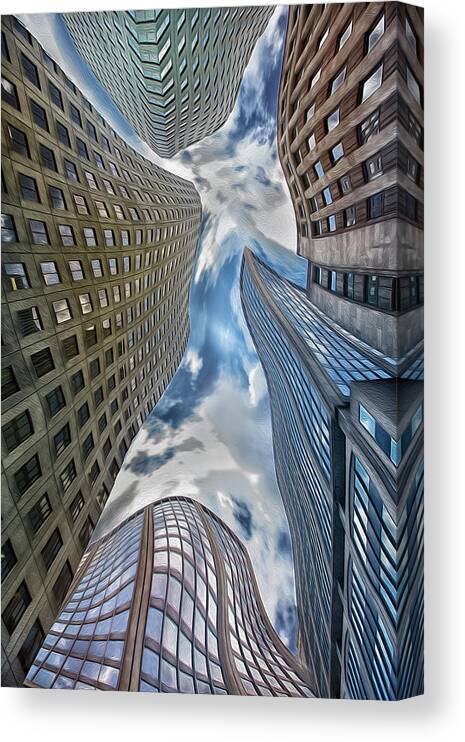 Canada Canvas Print featuring the photograph Skewed Reality by Elvira Pinkhas