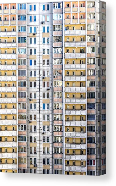 Apartment Canvas Print featuring the photograph Skyscraper by Stelios Kleanthous
