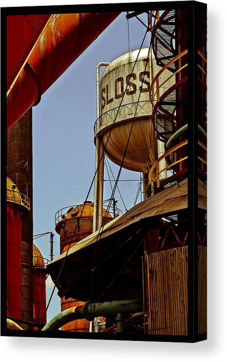 Birmingham Canvas Print featuring the photograph Sloss Poster by Just Birmingham