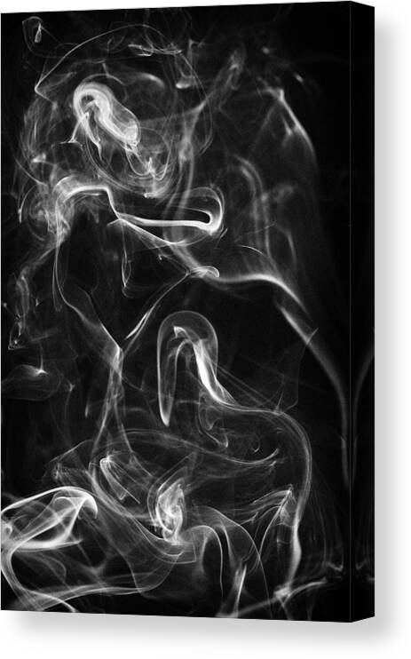 Smoke Canvas Print featuring the photograph Smoke Abstraction by Lawrence Knutsson