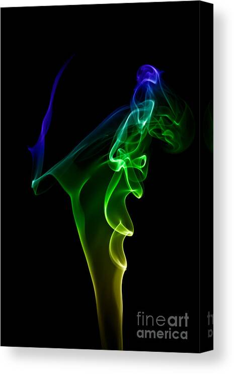 Abstract Canvas Print featuring the photograph smoke XIV by Joerg Lingnau