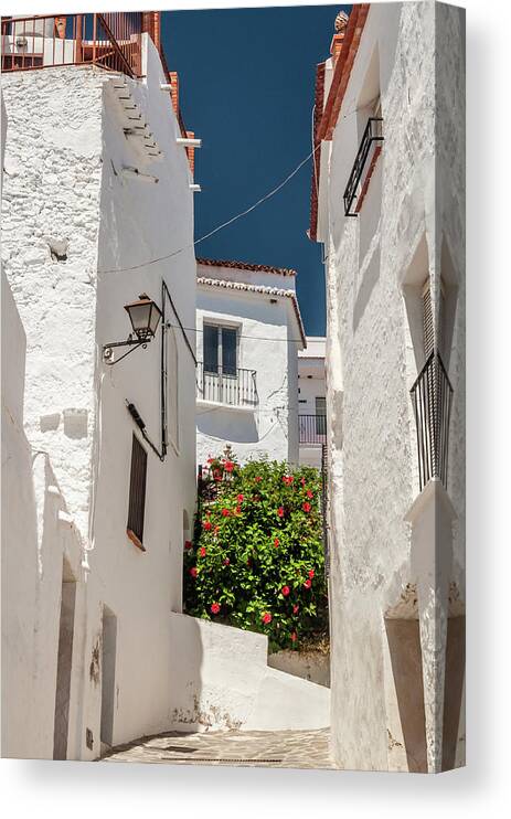 Andalucia Canvas Print featuring the photograph Spanish Street 2 by Geoff Smith