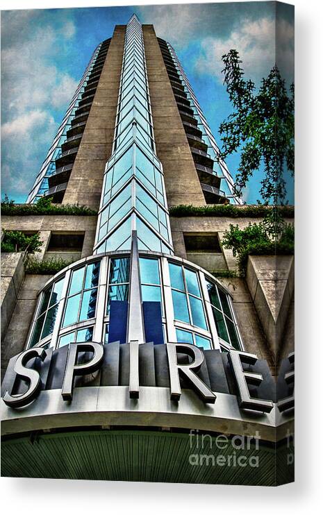 Condominiums Canvas Print featuring the photograph Spire by Doug Sturgess