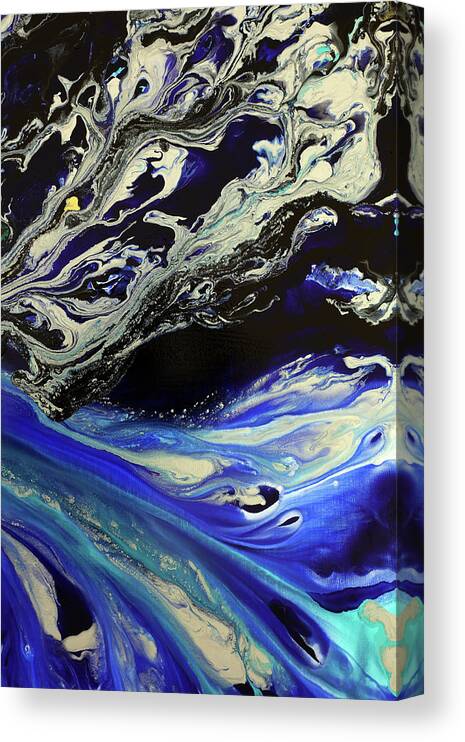 Water Canvas Print featuring the painting Splash by Tamara Nelson